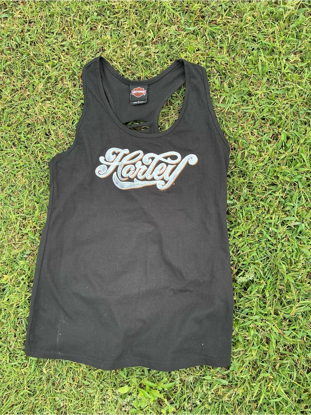 Harley-Davidson Black Women's Script Racerback Tank